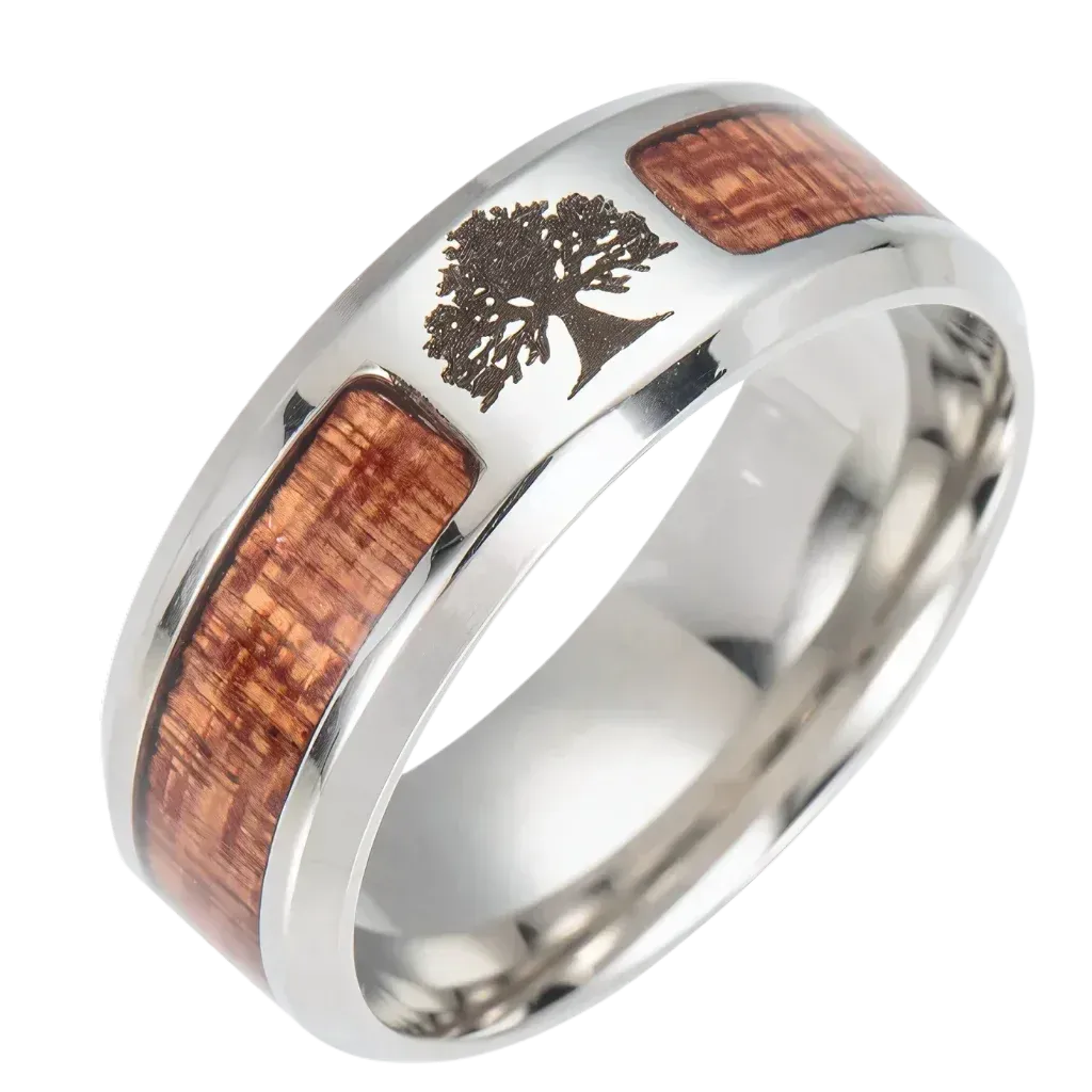 Unique Stainless Steel Rings With Symbolic Designs - 1 / 6