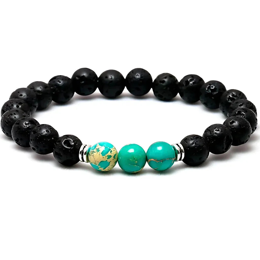 Volcanic Stone Lava Bracelet For Everyday Balance - 1style