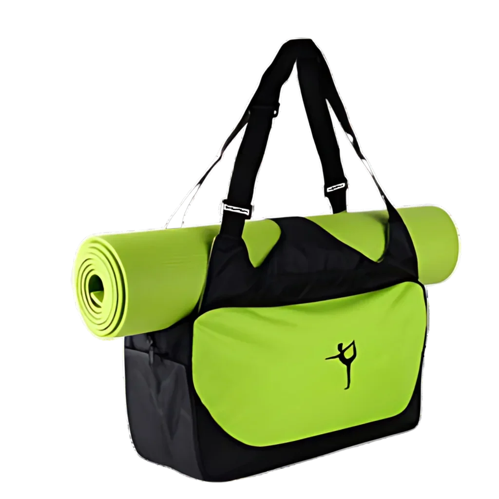 Waterproof Oxford Yoga Duffle Bag With Compartments - Light Green