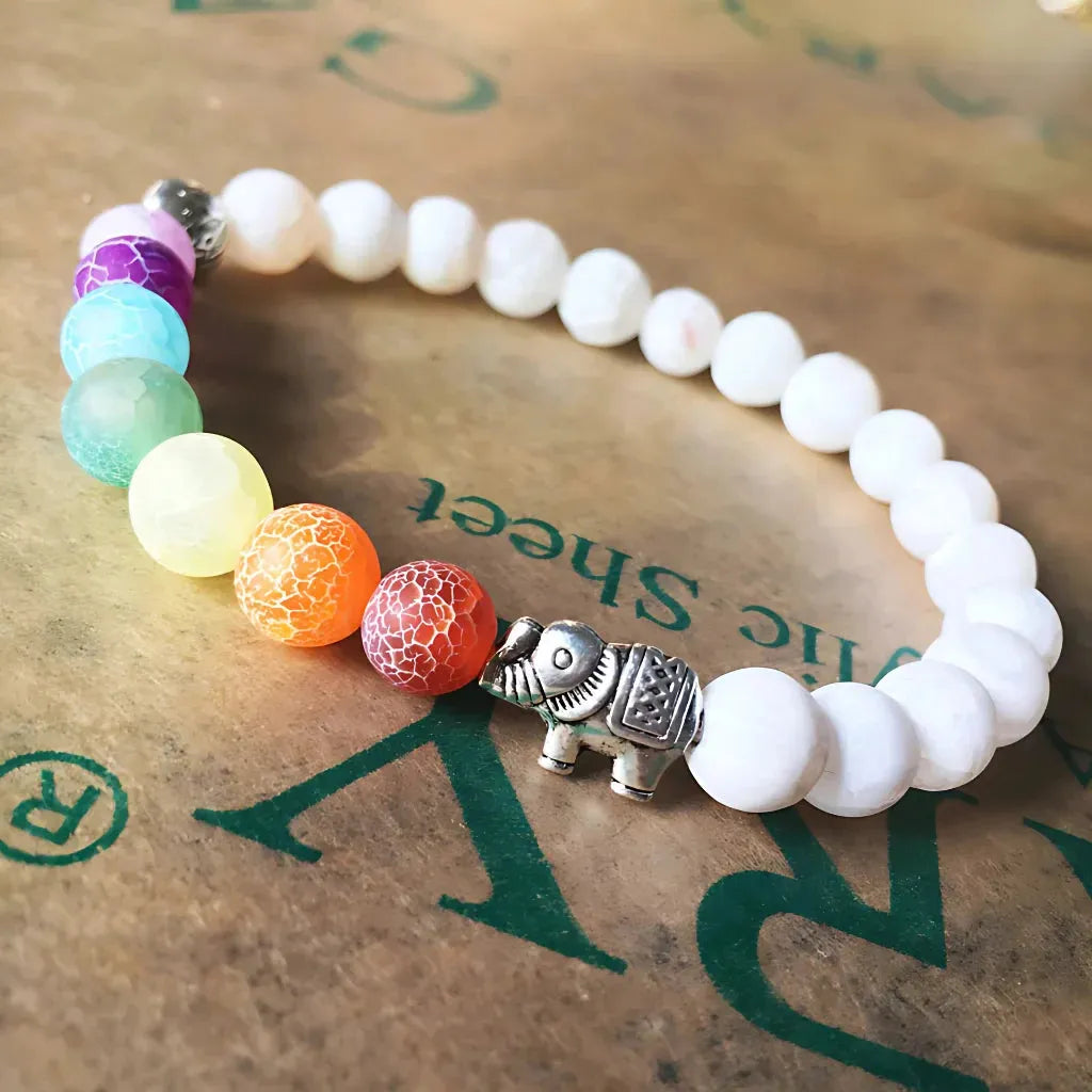 Weathered Alloy Beaded Braclet For Everyday Grounding - B