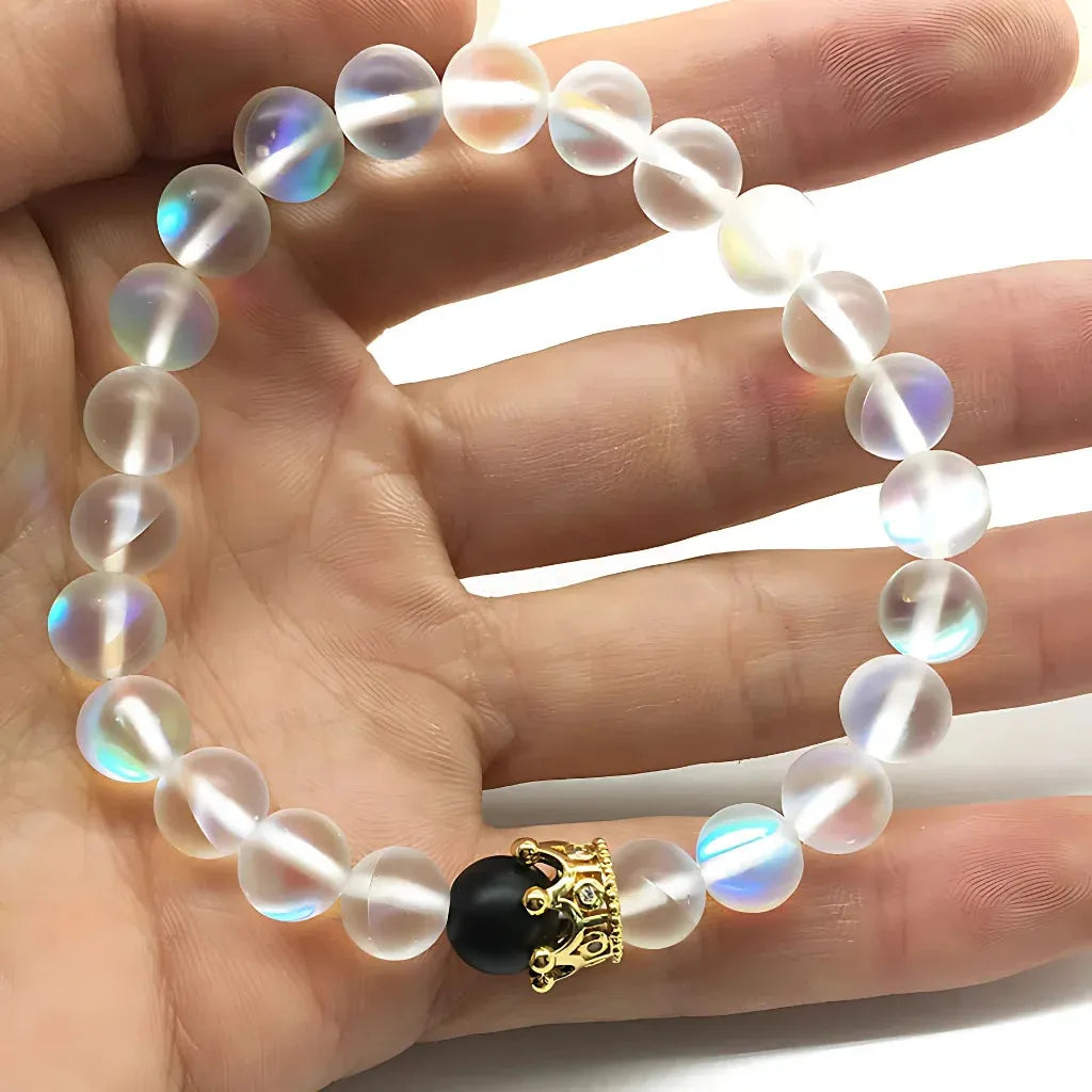 Weathered Alloy Beaded Braclet For Everyday Grounding - D