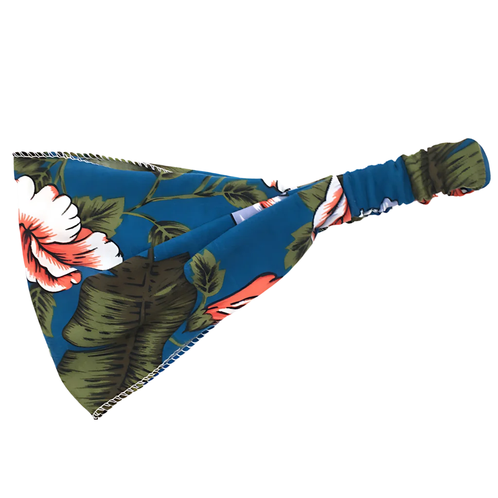 Wide Boho Headbands With Floral Print For Women - Style B