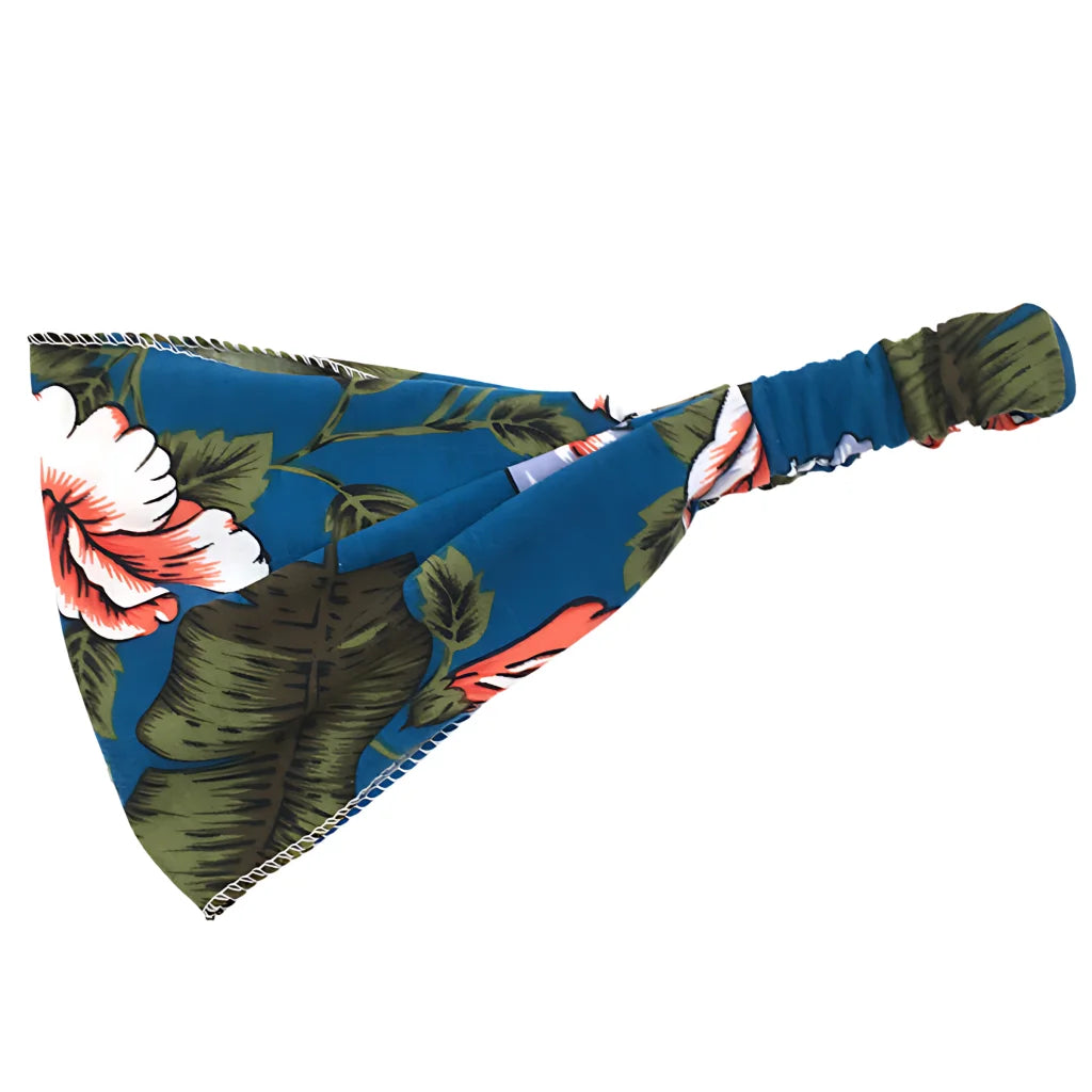 Wide Boho Headbands With Floral Print For Women - Style B