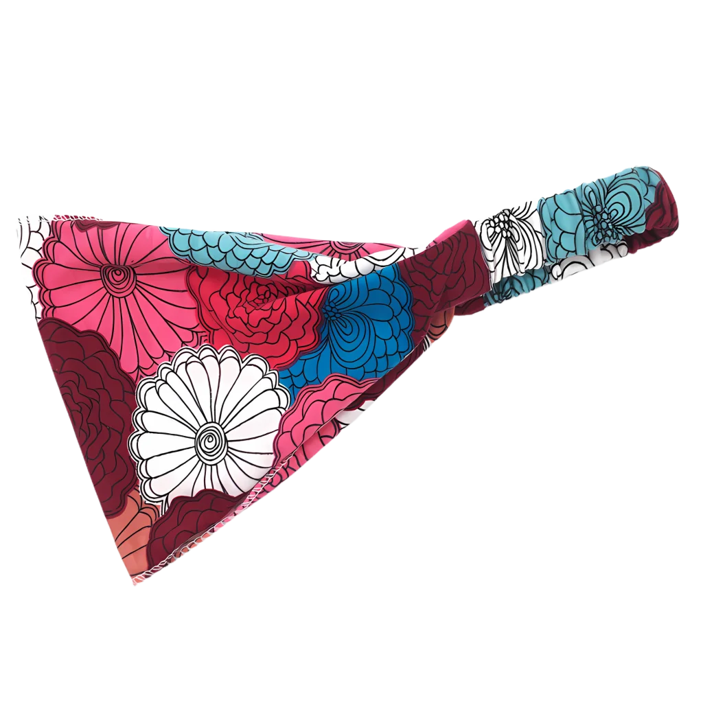 Wide Boho Headbands With Floral Print For Women - Style H
