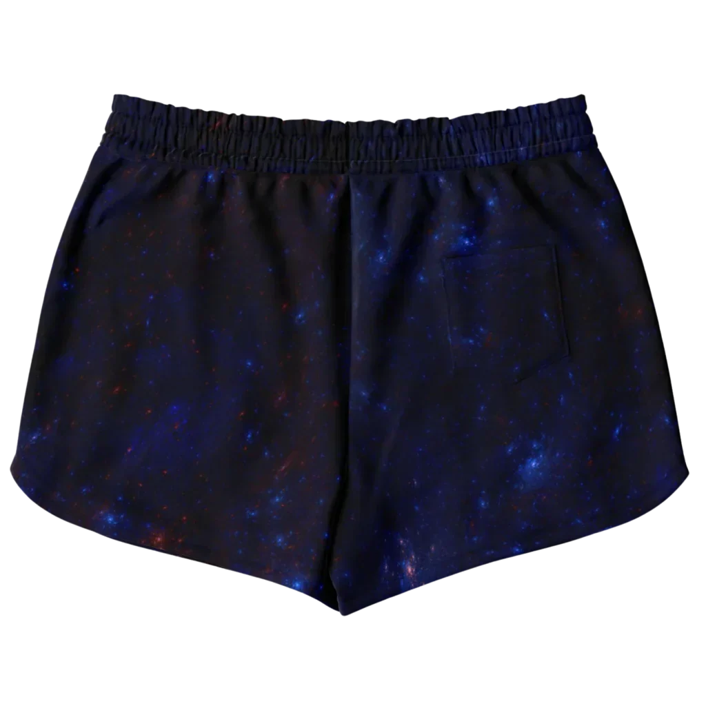 Womens Loose Shorts With Hamsa And Chakra Symbols