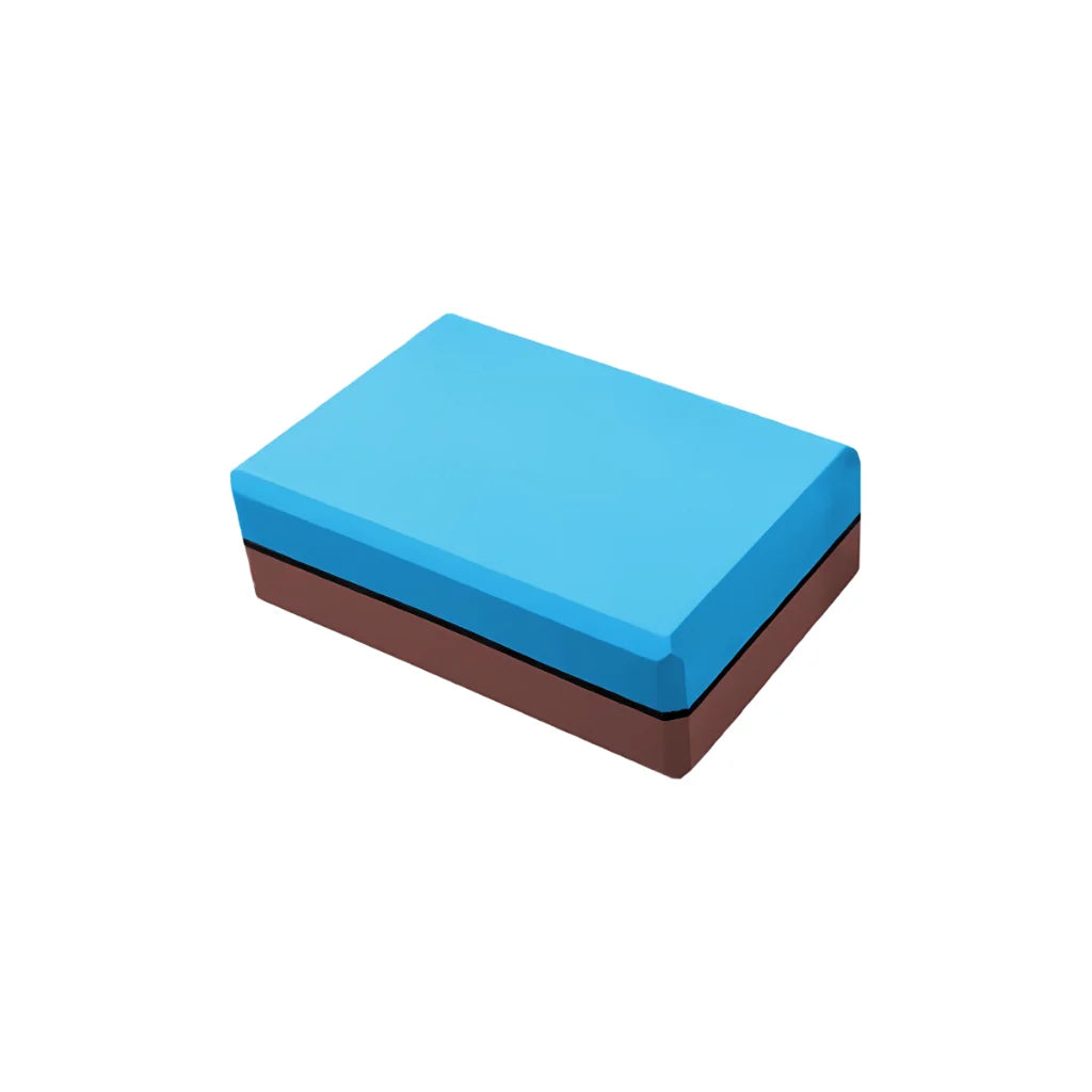 Workout Foam Blocks For Support And Flexibility - Playful Blue Dark Brown
