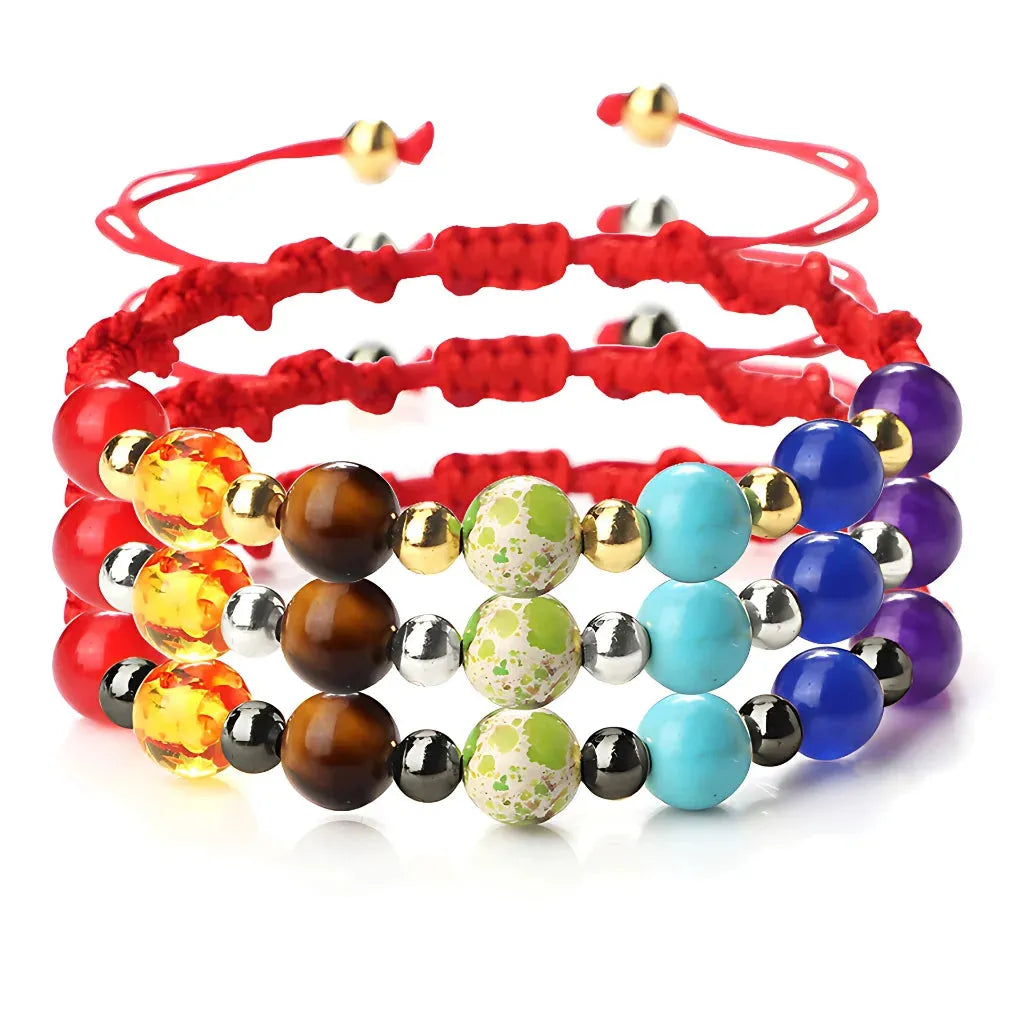 Woven Bracelets With Adjustable Copper Beads