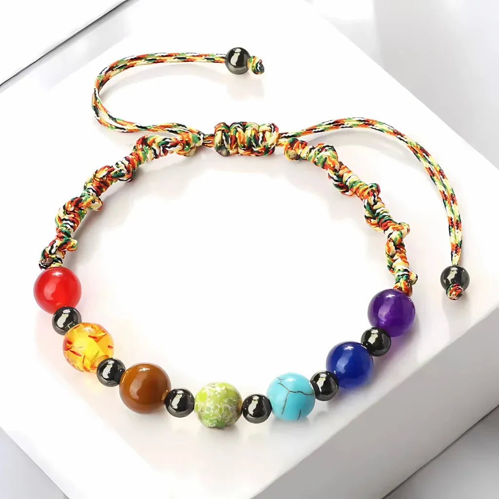 Woven Bracelets With Adjustable Copper Beads - Color / Gun Black