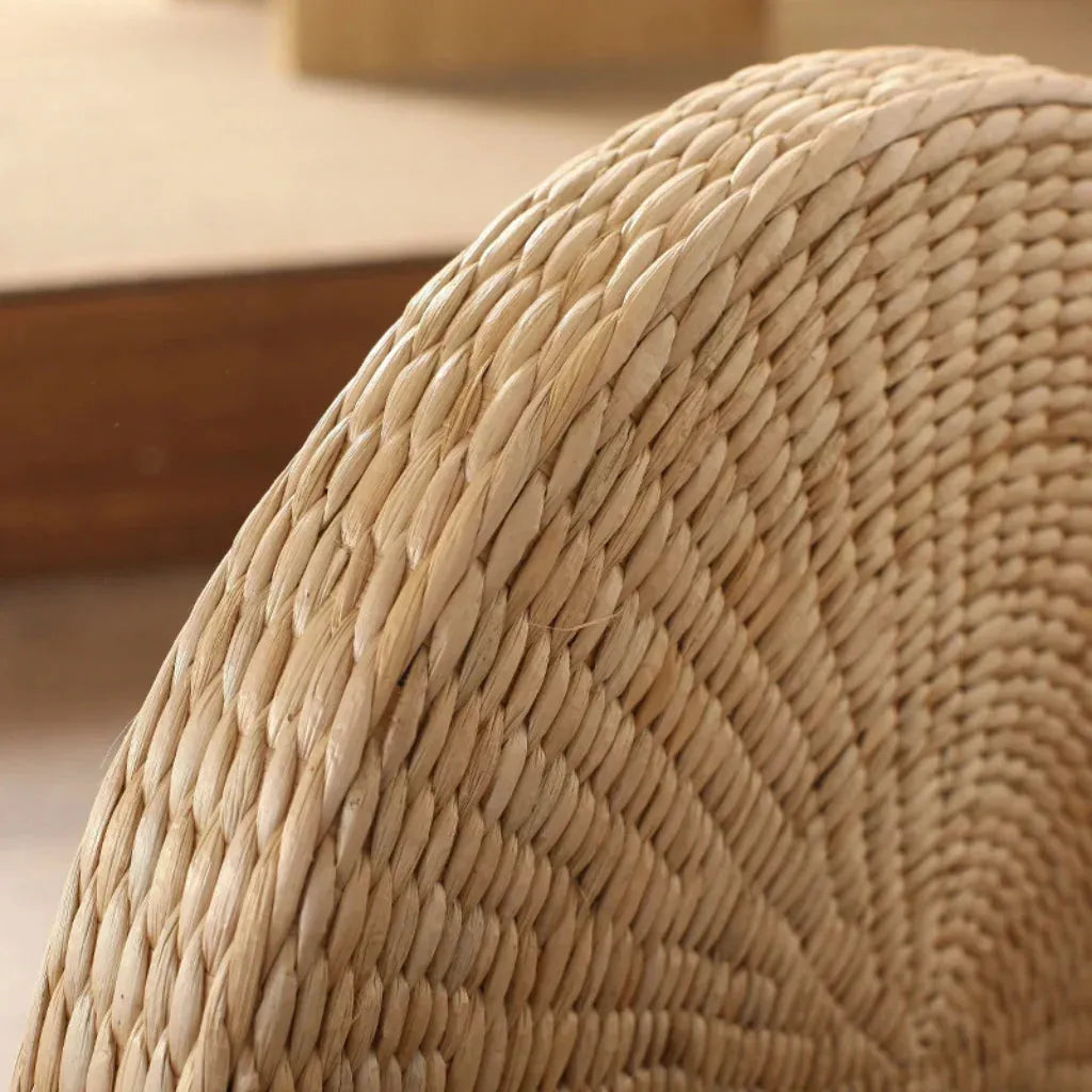 Woven Floor Poofs For Calm And Cozy Living Spaces