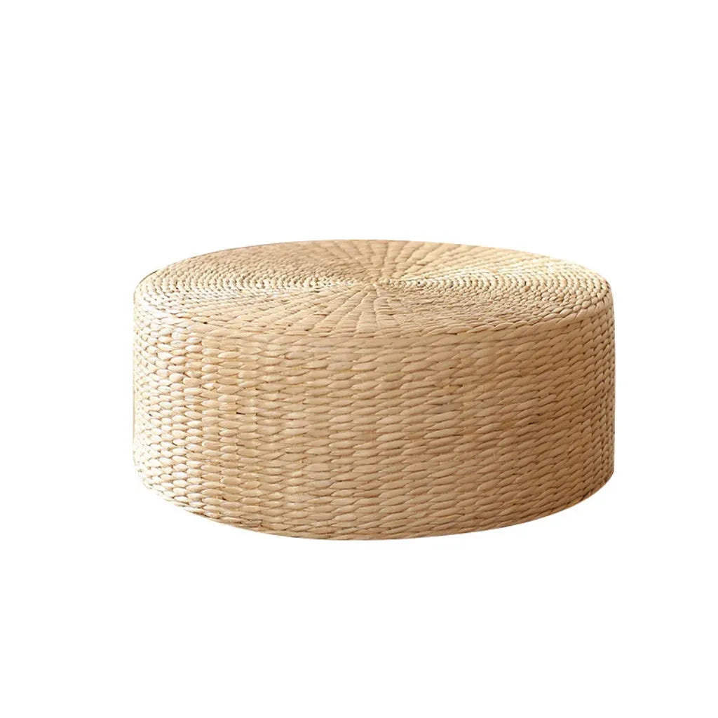 Woven Floor Poofs For Calm And Cozy Living Spaces