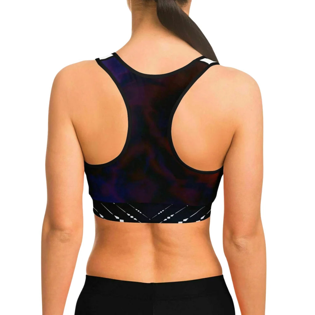 Yoga Bralettes With Om Symbol And Tie Dye Base