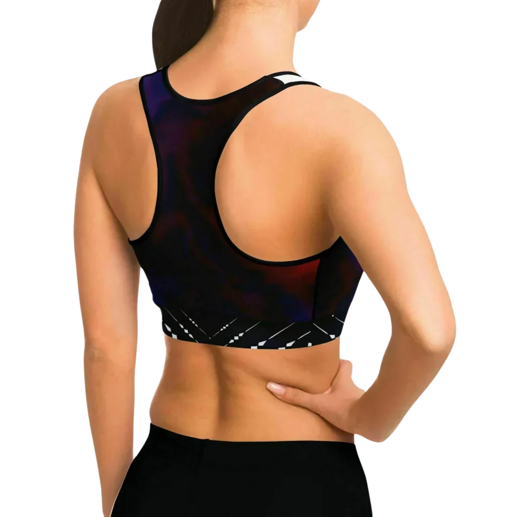 Yoga Bralettes With Om Symbol And Tie Dye Base
