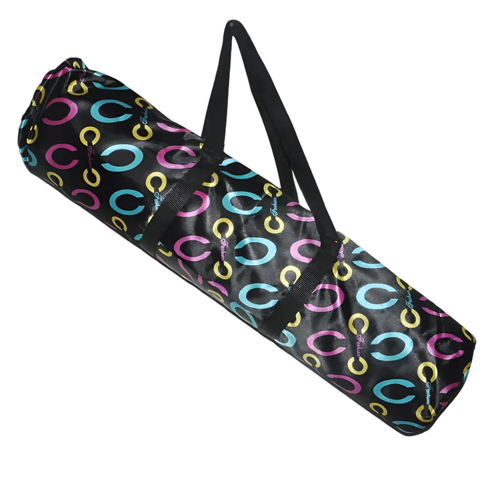 Yoga Mat Carrying Case With Waterproof Fabric - C Lettered Black