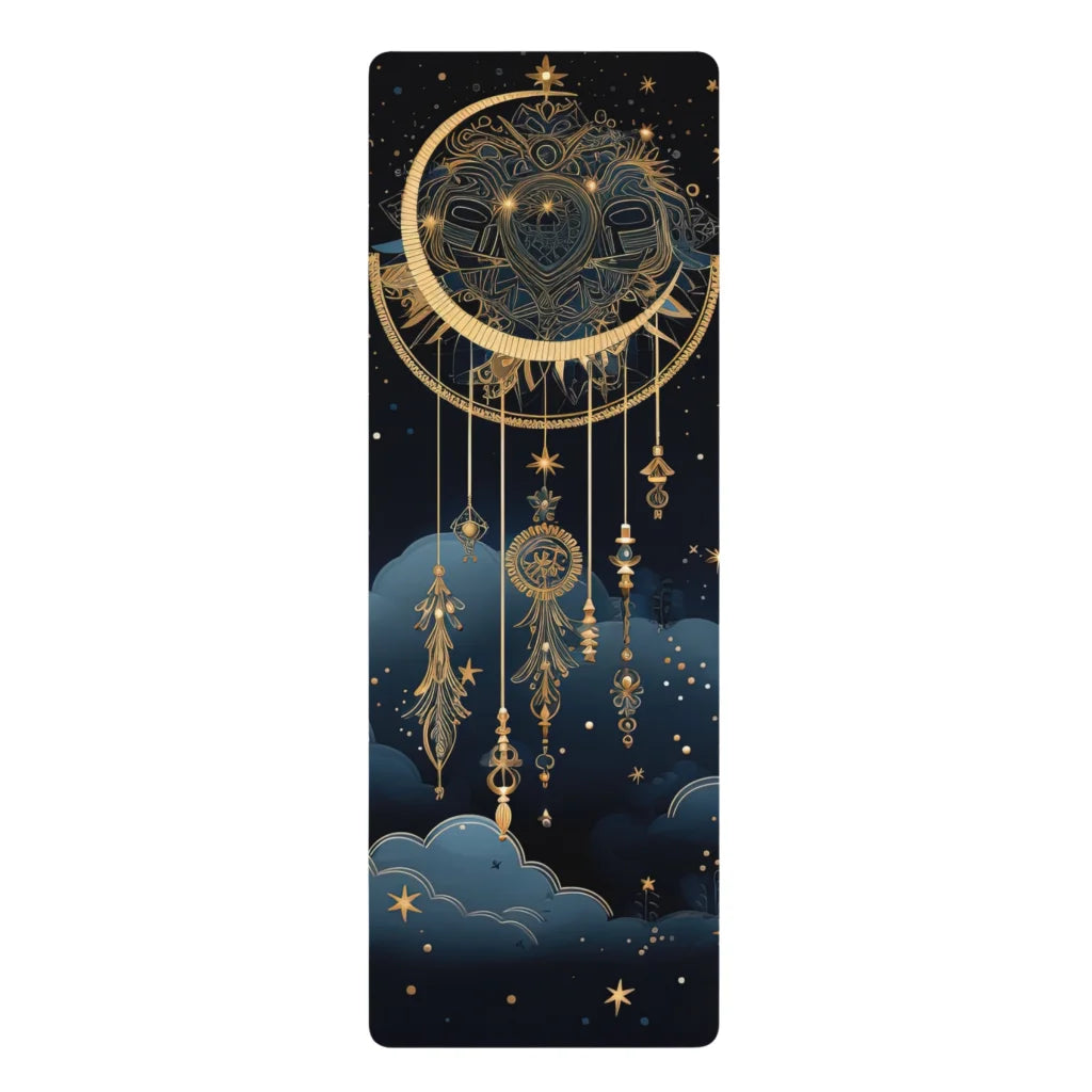 Yoga Mat With Pattern And Dreamcatcher Design - 24x68