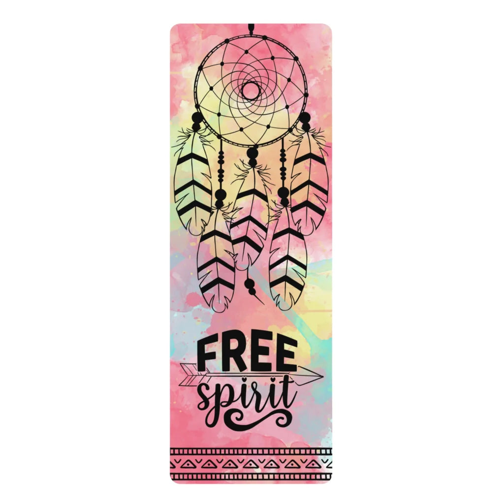Yoga Pilates Mat With Dream Catcher Print - 24x68