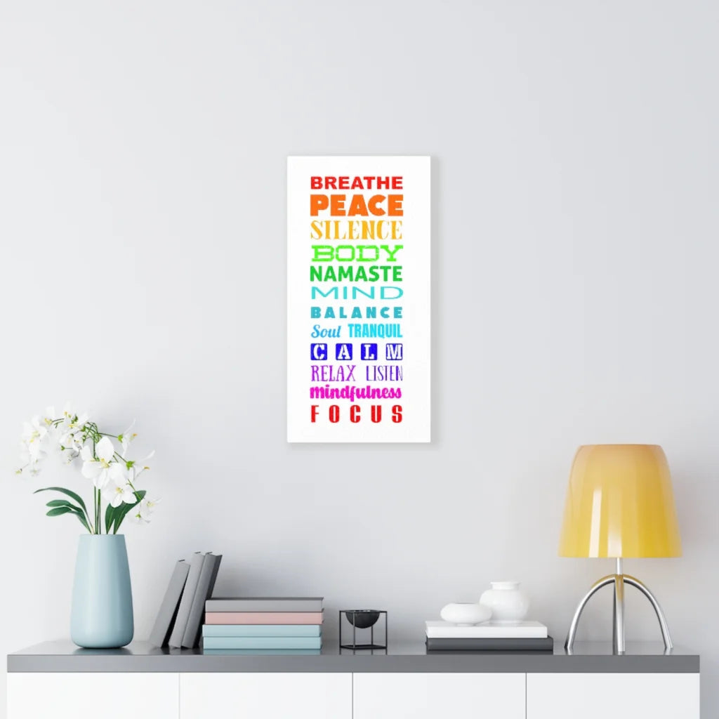 Yoga Prints Featuring Word Cloud Art - 10×20 in / 1.25