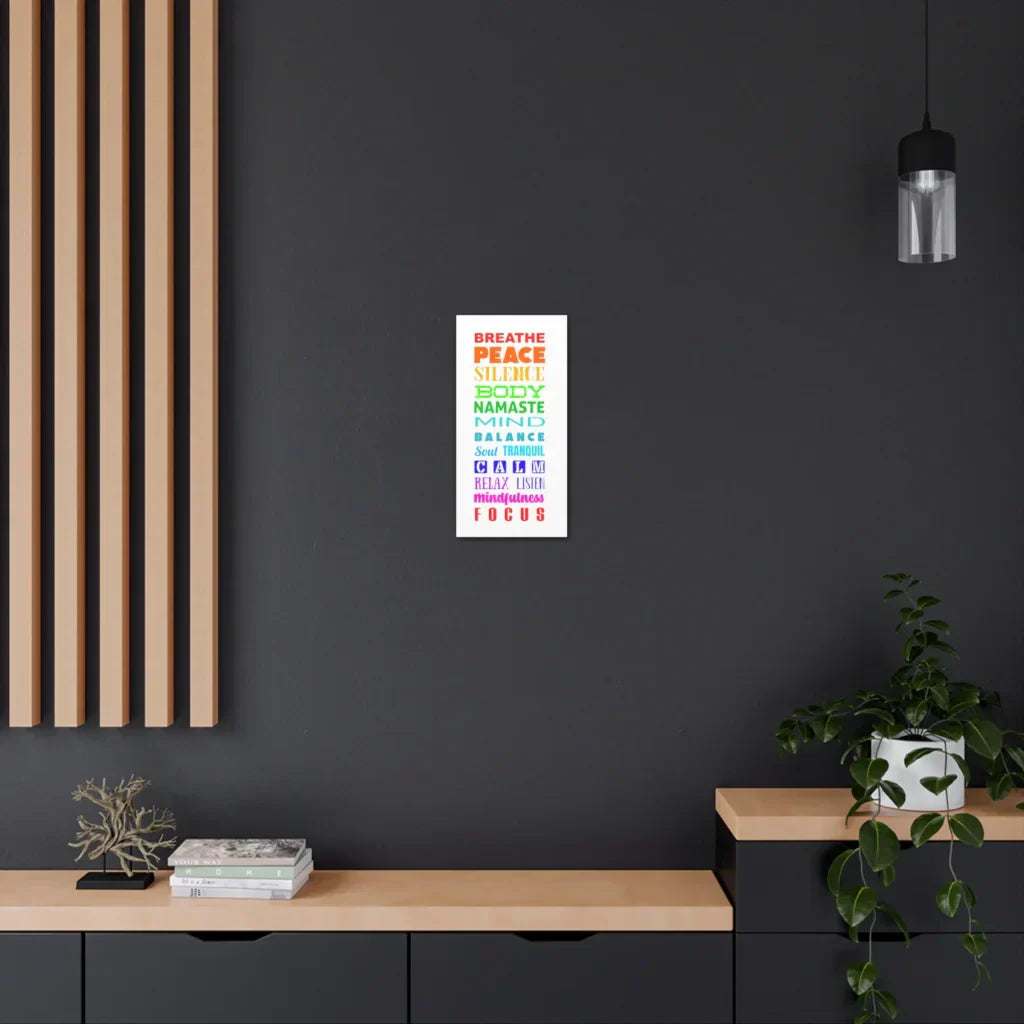 Yoga Prints Featuring Word Cloud Art - 10×20 in / 1.25