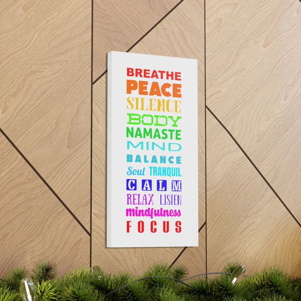 Yoga Prints Featuring Word Cloud Art - 10×20 in / 1.25