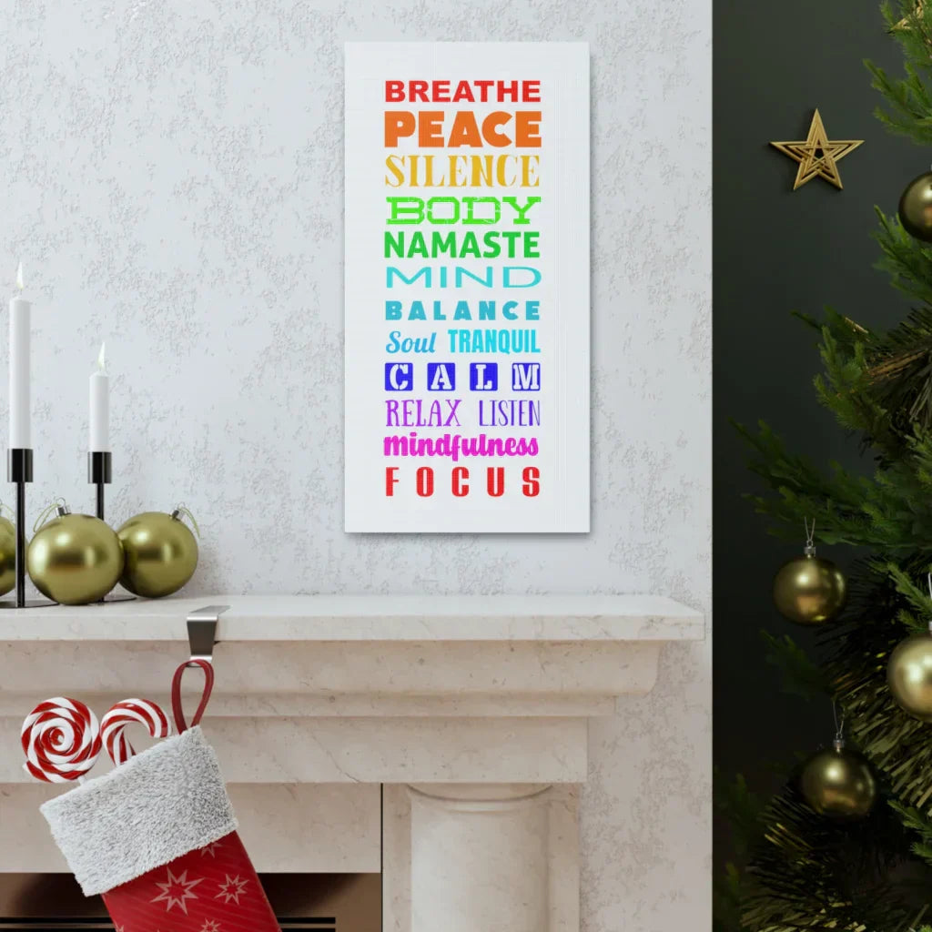 Yoga Prints Featuring Word Cloud Art - 10×20 in / 1.25