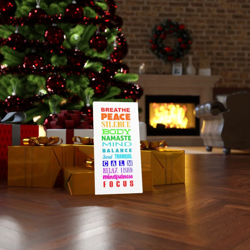 Yoga Prints Featuring Word Cloud Art - 10×20 in / 1.25