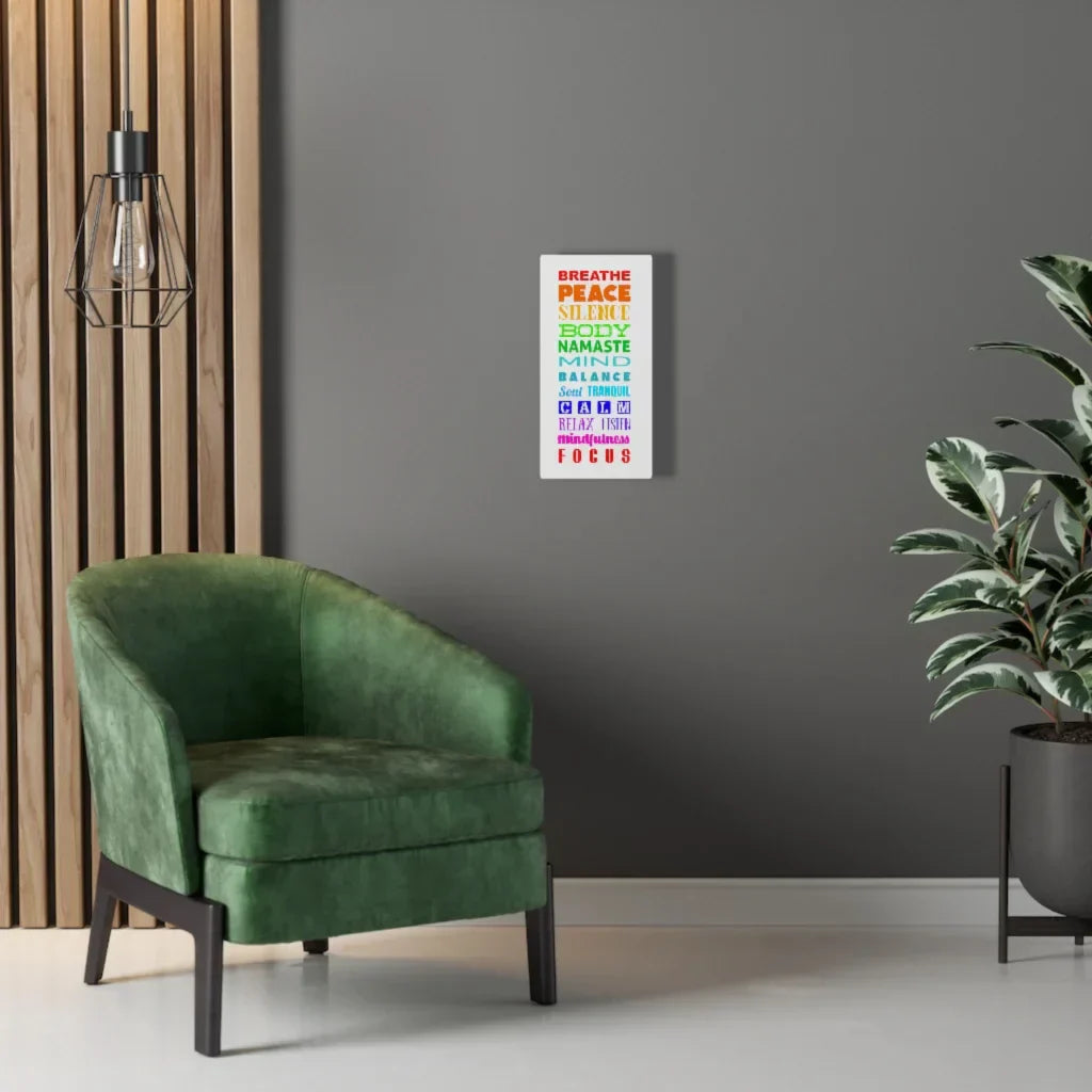 Yoga Prints Featuring Word Cloud Art - 10×20 in / 1.25