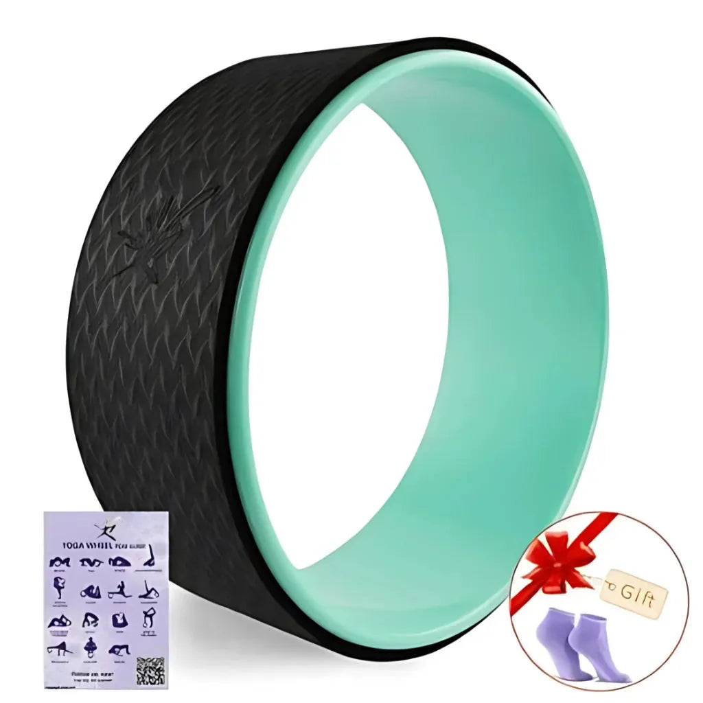 Yoga Roller Wheel For Back Support And Flexibility - Green