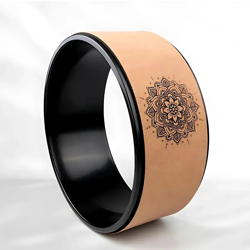 Yoga Roller Wheel For Back Support And Flexibility - Yellow