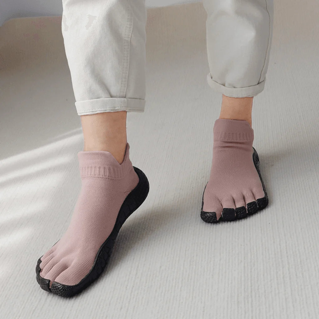 Yoga Shoes Arch Support For Balance And Comfort - Black Pink / 35