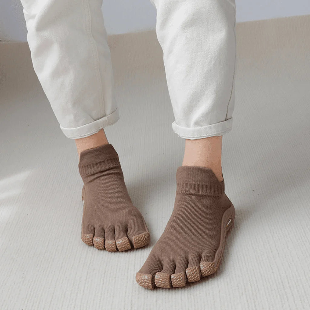 Yoga Shoes Arch Support For Balance And Comfort - Coffee Brown / 35