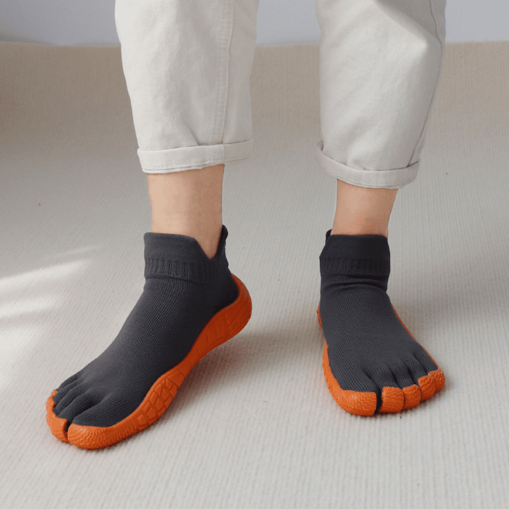 Yoga Shoes Arch Support For Balance And Comfort - Orange Grey / 35