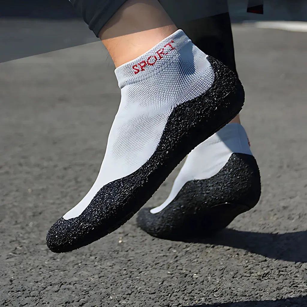 Yoga Slip On Shoes With Wedge Sole And Round Toe