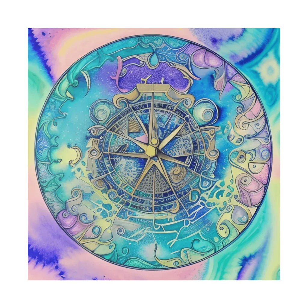 Yoga Wall Decor Featuring Astrology Wheel Art