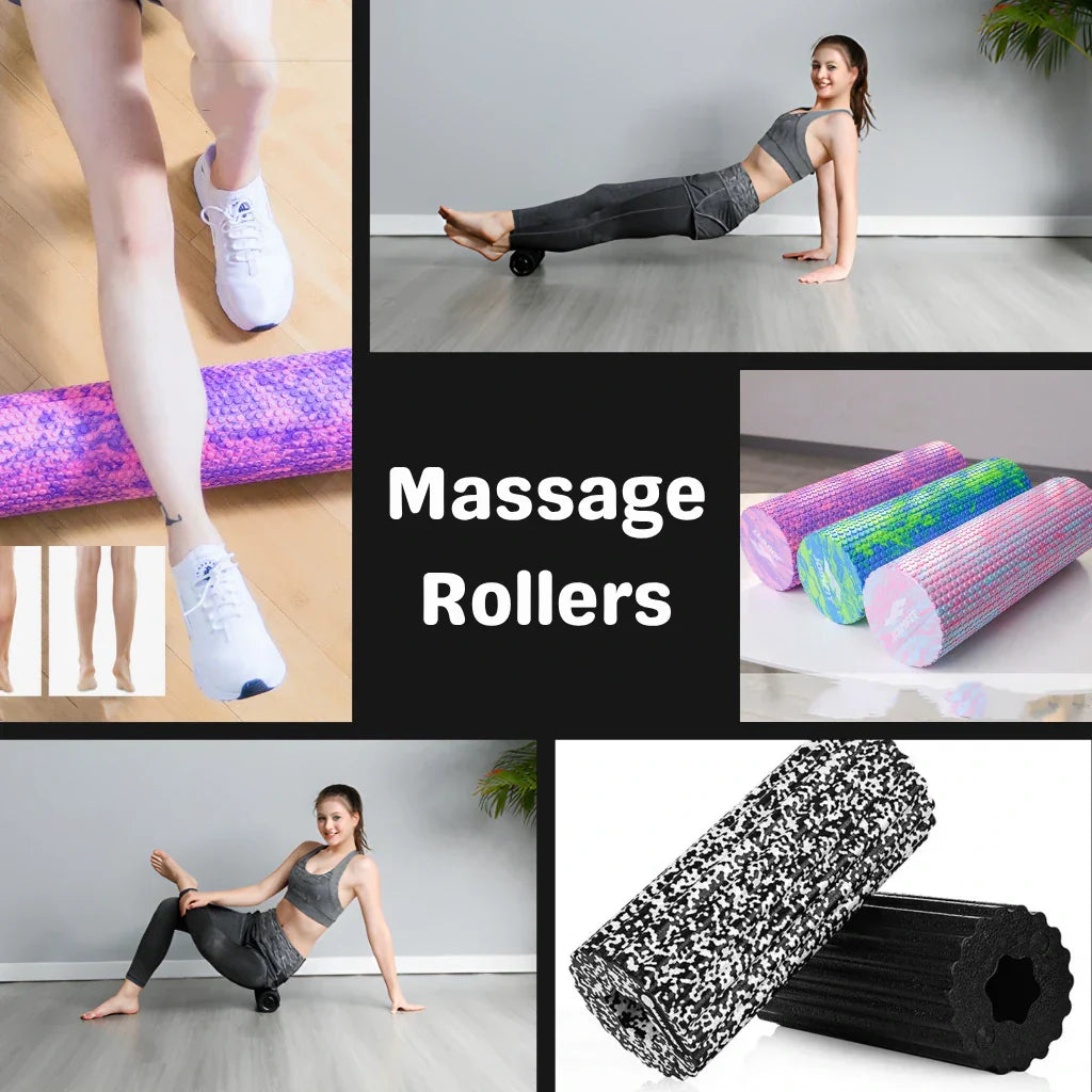 Deep tissue foam rollers for myofascial release & muscle recovery. Portable cylinder design (30-60cm). EPP/EVA/Cork/Vibration options
