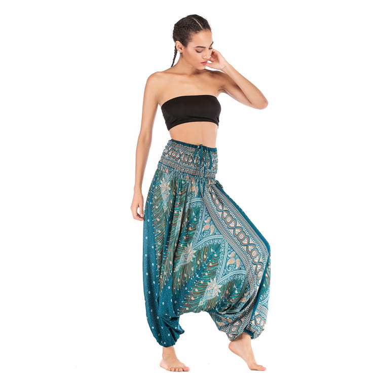 BOHEMIAN STYLE CONVERTIBLE HAMMER PANTS FOR WOMEN