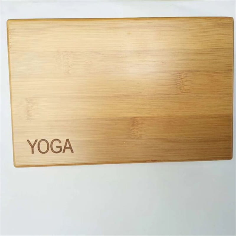 PREMIUM BAMBOO & CORK YOGA BLOCK FOR BALANCE & STABILITY