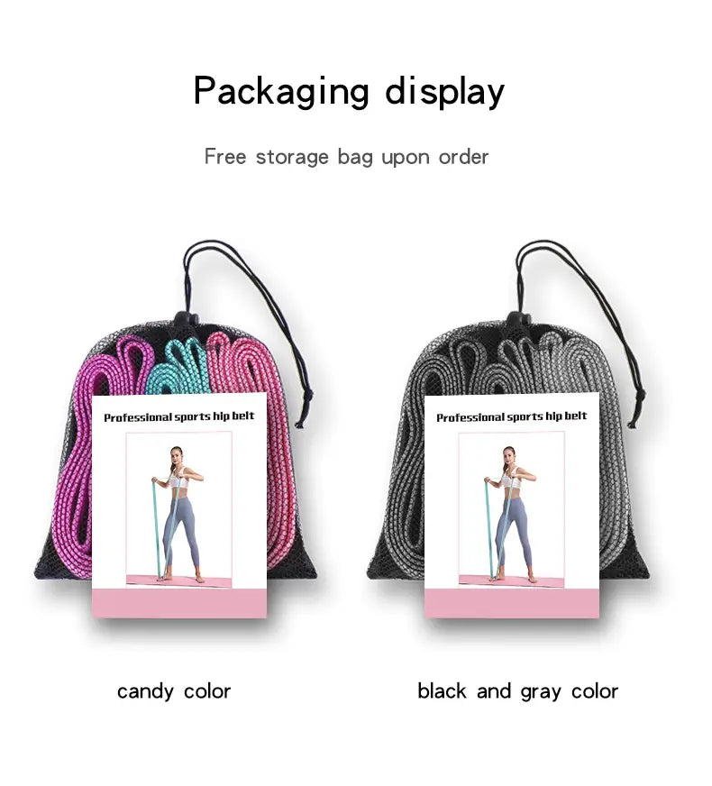 Fabric Resistance Band Set For Yoga And Toning
