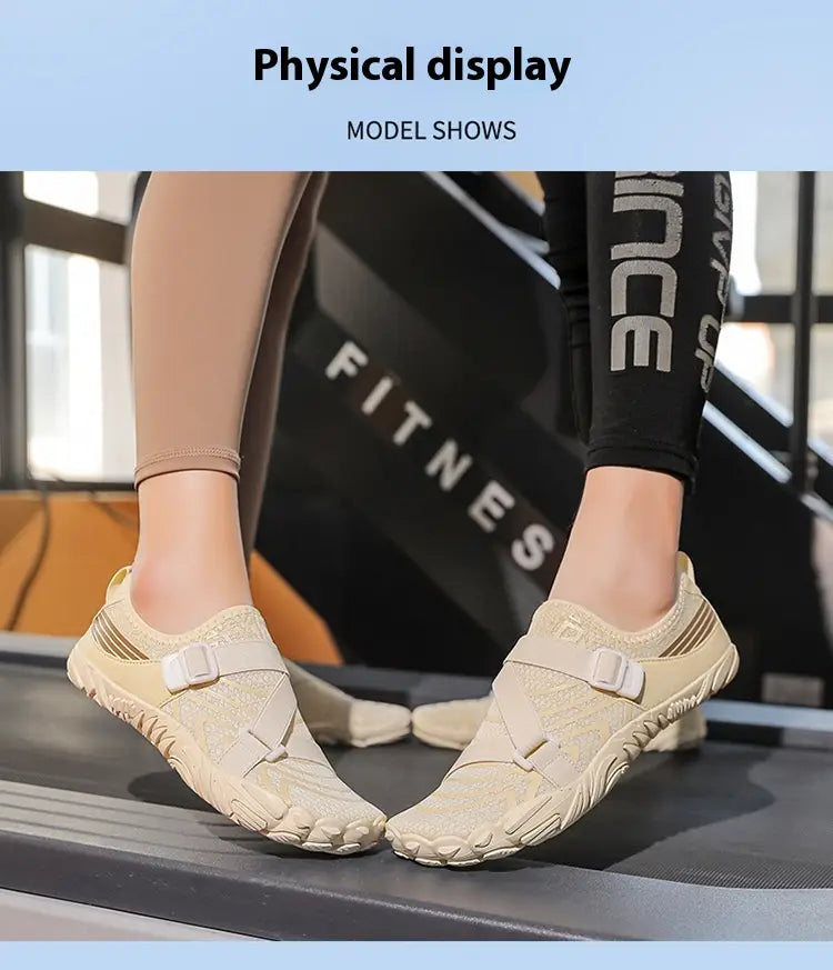 Outdoor Yoga Shoes With Breathable Mesh And Grip Sole