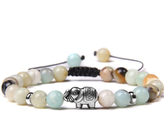 AGATE BUDDHA BEAD BRACELET FOR SPIRITUAL BALANCE & PEACE