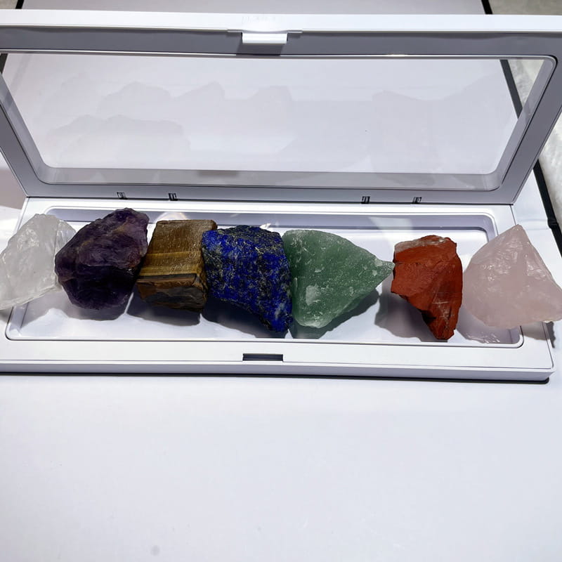 SEVEN CHAKRA NATURAL TUMBLED STONES FOR ENERGY BALANCE