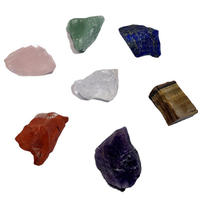 SEVEN CHAKRA NATURAL TUMBLED STONES FOR ENERGY BALANCE