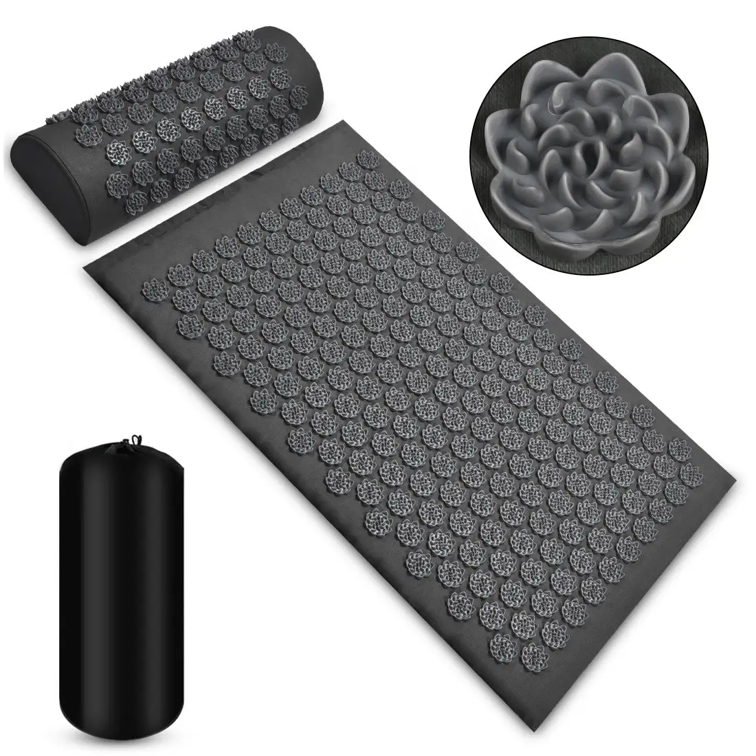 PREMIUM ACUPRESSURE MAT AND PILLOW SET FOR DEEP RELAXATION