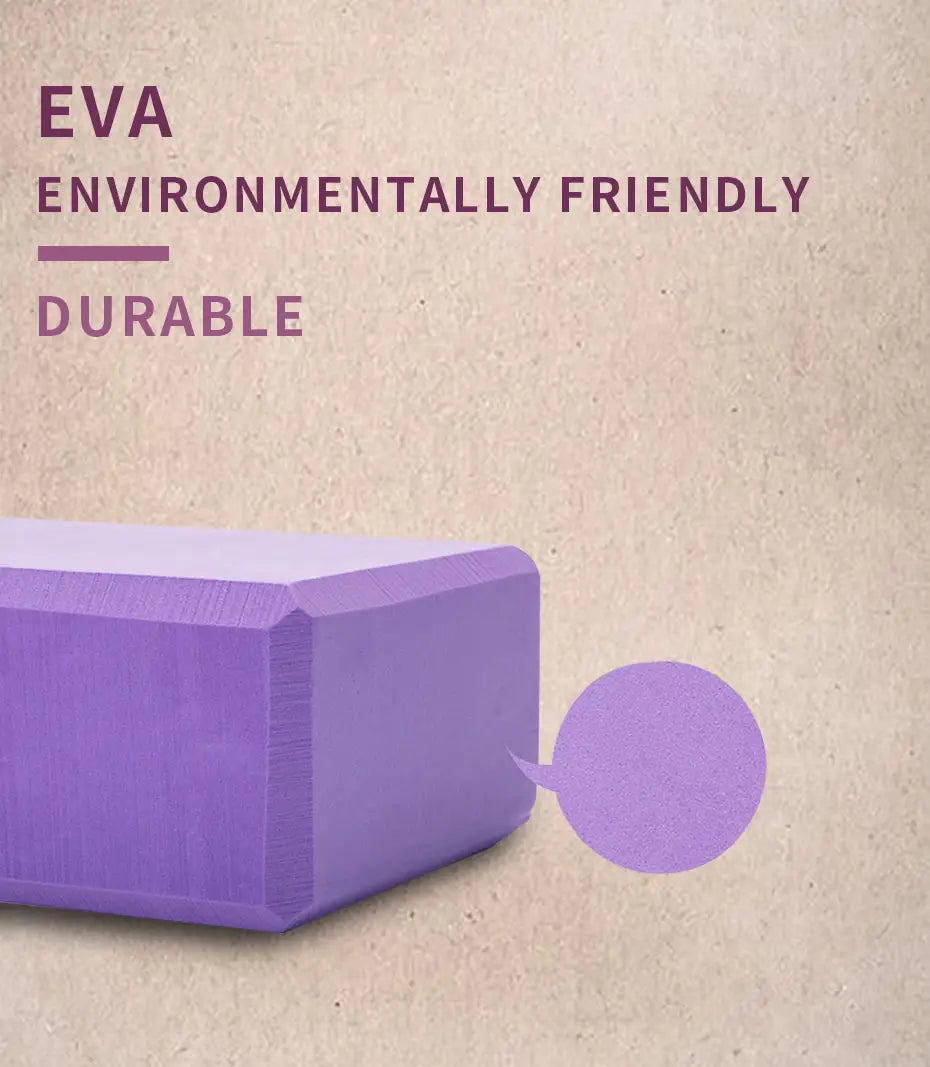ULTRA-SOFT BEGINNER-FRIENDLY YOGA BLOCK FOR FLEXIBILITY