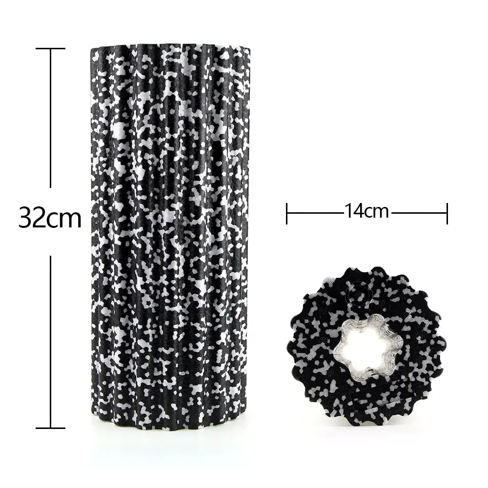 PREMIUM YOGA FOAM ROLLER FOR MUSCLE RECOVERY & FLEXIBILITY