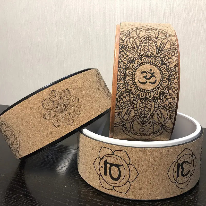 CORK YOGA WHEEL FOR BACK STRETCHING AND FLEXIBILITY