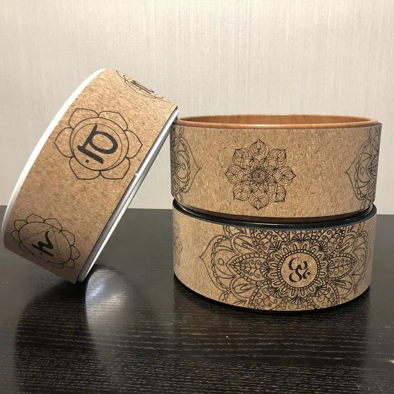 CORK YOGA WHEEL FOR BACK STRETCHING AND FLEXIBILITY