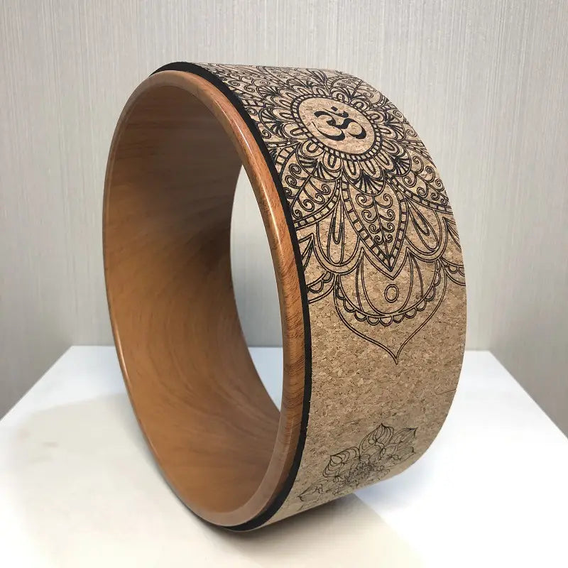 CORK YOGA WHEEL FOR BACK STRETCHING AND FLEXIBILITY