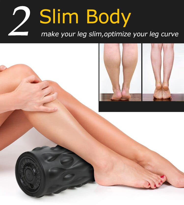 VIBRATION YOGA ROLLER FOR MUSCLE RECOVERY & FLEXIBILITY