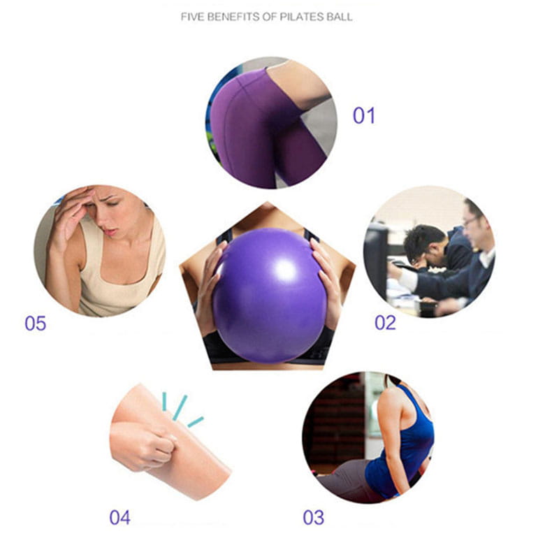 SCRUB TEXTURED MINI YOGA BALL FOR PILATES & CORE WORKOUT