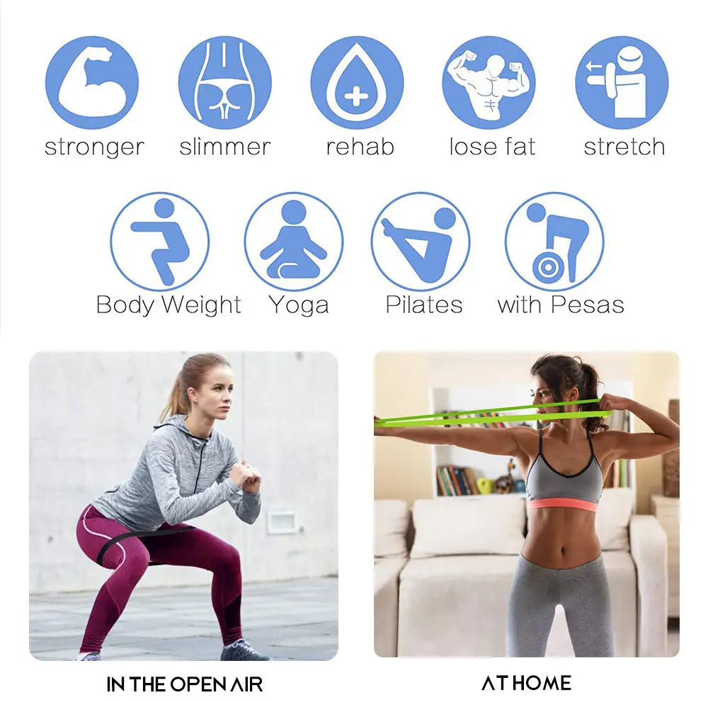 Five Level Resistance Band Set For All Fitness Levels
