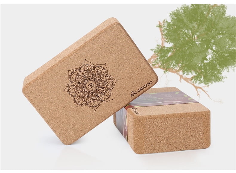 HIGH-DENSITY CORK YOGA BLOCK FOR STABILITY & SUPPORT